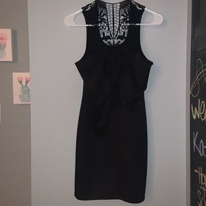 Black dress with lace back